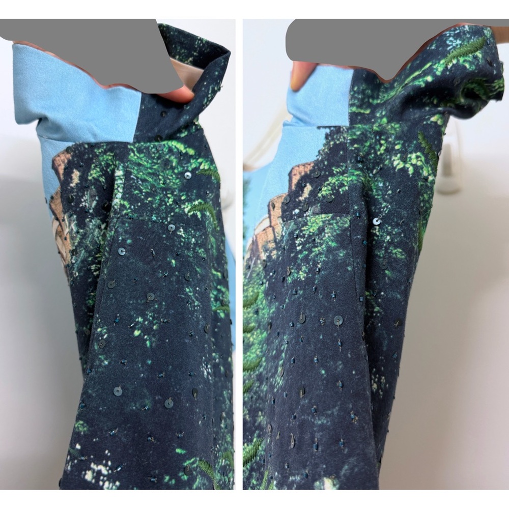Alice + Olivia x The Beatles Abbey Road Print Mini Dress Embellished Sequin 2 - Picture 13 of 16